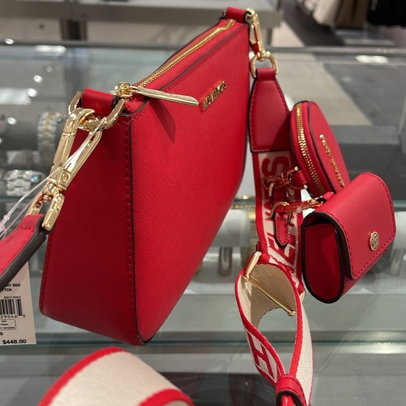 MICHAEL KORS JET SET TRAVEL SMALL SHOULDER CROSSBODY BAG WITH TECH ATTCH AIRPOD - Picture 14 of 16